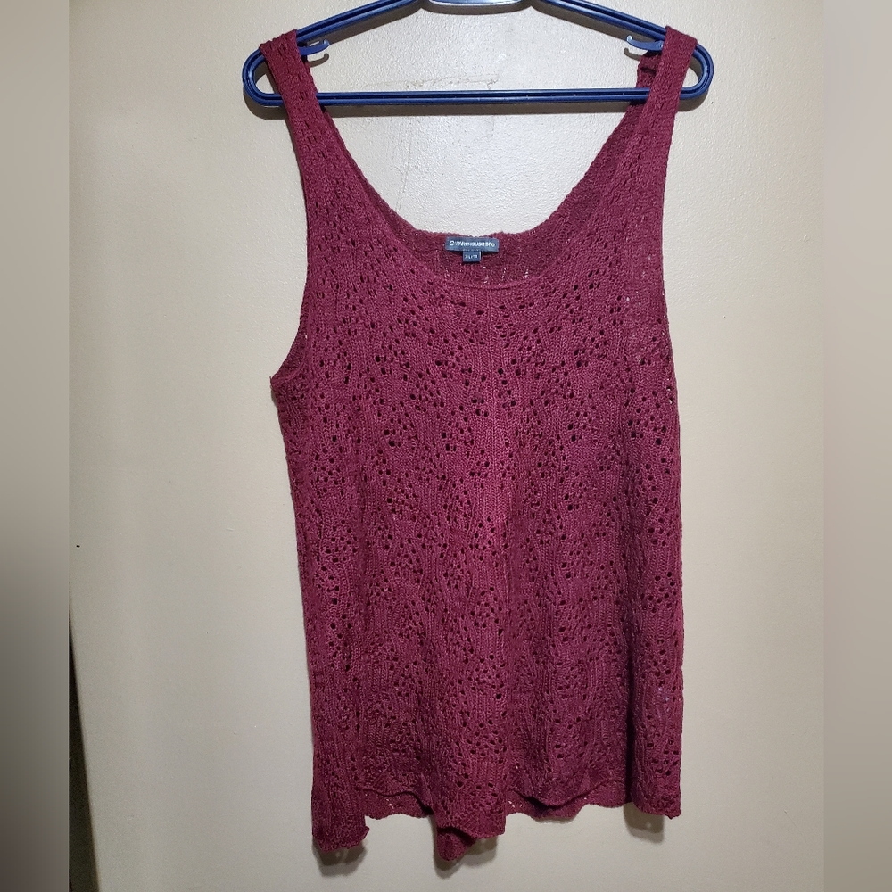 NWOT XL Red tank top